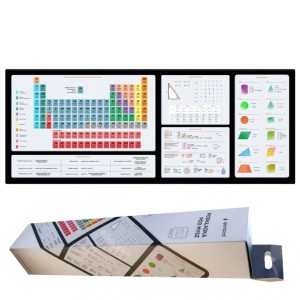 GEMBIRD Edukacyjna Podkładka pod Mysz XL – Matematyka, Chemia, Fizyka, Geometria, Gaming, Antypoślizgowa