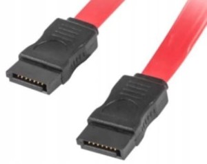 Kabel SATA III sygnałowy do dysków (6GB/S) DATA 1M plastikowe zastrzaski