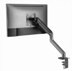REGULOWANE RAMIĘ BIUROWE NA MONITOR 17" - 32" 9kg ZACISK NA BIURKO SZARY