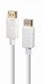 Kabel DisplayPort Cablexpert CC-DP2-6-W 1,8 m w kolorze białym widoczny pod innym kątem