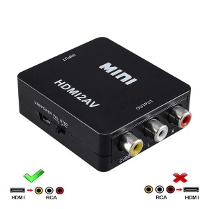 ADAPTER KONWERTER AV RCA CVBS CINCH DO HDMI 1080p AUDIO WIDEO