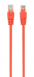 KABEL SIECIOWY PATCHCORD kat. 5e LAN ETHERNET RJ45 CAT5E UTP 2M POMARAŃCZOWY
