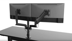  Uchwyt biurowy na 2 monitory 17" – 32" MA-DA2P-01 – regulowany, 9kg, VESA 