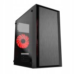 Obudowa Gamingowa Gembird Fornax 960  | czerwone podświetlenie | Mini Tower LED | 3x Wentylator 