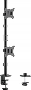 Regulowany uchwyt biurowy na 2 monitory 17" - 32" VESA do 9kg
