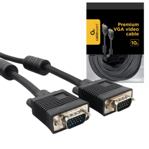 Kabel VGA 10m D-SUB 15 pin Full HD do monitora, projektora i komputera