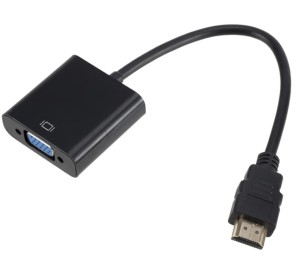 ADAPTER PRZEJŚCIÓWKA KONWERTER Z HDMI DO VGA DSUB + JACK