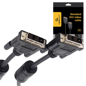 KABEL DVI-D DO DVI-D 24+1 PRZEWÓD VIDEO DVI DUAL LINK DO MONITORA 1,8M CZARNY