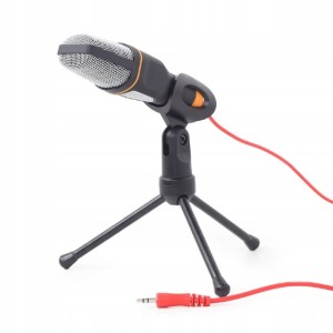 Mikrofon Pojemnościowy z Interfejsem JACK 3,5 mm + statyw  MIC-D-03 Gembird