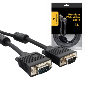Kabel VGA 3m D-SUB 15 pin Full HD do monitora, projektora i komputera