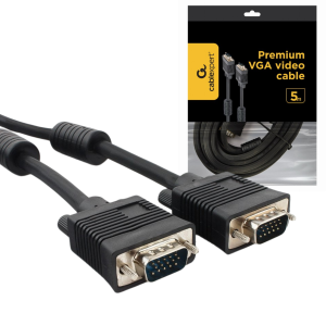 Kabel VGA 5m D-SUB 15 pin Full HD do monitora, projektora i komputera