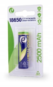 AKUMULATOR LITOWO JONOWY WYSOKOPRĄDOWY 18650 25R 2500 mAh 10C BLISTER