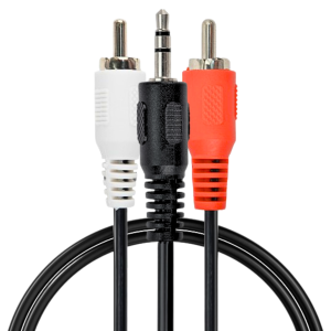 KABEL MINIJACK-2XRCA (CHINCH) M/M STEREO AUDIO MINI-JACK 2,5M GEMBIRD