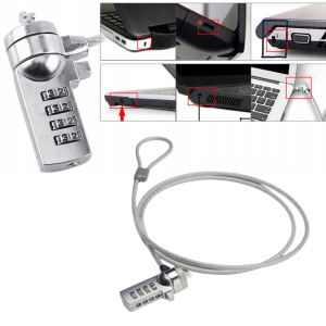 Linka Zabezpieczająca do Laptopa Kensington K-Slot z Zamkiem Szyfrowym 1,8 m Gembird