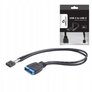 Cablexpert kabel wewnętrzny USB 2.0 do USB 3.0 CC-U3U2-01 19-pin 9-pin 0,3 m