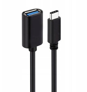 Adapter USB 2.0 OTG Type-C (męski) na USB-A (żeńskie) kabel 20 cm – kompatybilny z USB 3.0/3.1