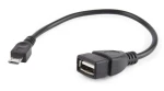 Adapter OTG USB 2.0 AF do Micro-B 15 cm, długi Micro USB, do smartfonów i tabletów