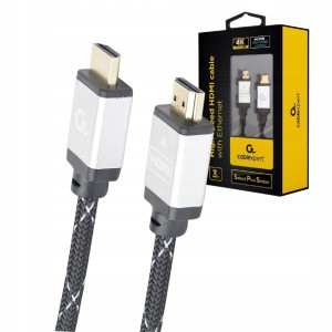 MOCNY KABEL SZYBKI PRZEWÓD HDMI 2.0 4K UHD ETHERNET W OPLOCIE 3M PREMIUM