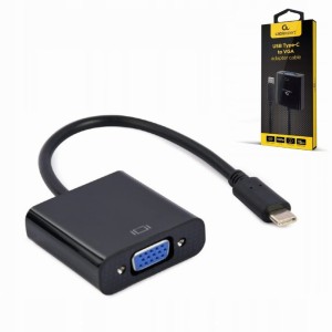Adapter USB-C męski (M) do VGA żeński (F) Gembird