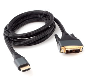 KABEL HDMI - DVI PRZEWÓD PRZEJŚCIÓWKA DWUKIERUNKOWY WIDEO HDMI DVI 1,8M PREMIUM