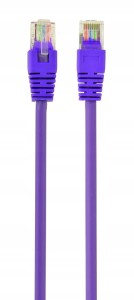 KABEL SIECIOWY PATCHCORD kat. 5e LAN ETHERNET RJ45 CAT5E UTP 0,5M FIOLETOWY