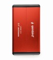 Szczegół aluminiowej obudowy Gembird EE2-U3S-2-R do dysków SATA 2.5"