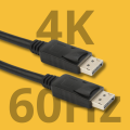 Kabel DisplayPort Cablexpert CC-DP-1M o długości 1 m widoczny z innej perspektywy