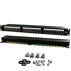 Patch panel 24-portowy Cat.5E FTP 1U – NPP-C524-002 do szafy Rack 19"