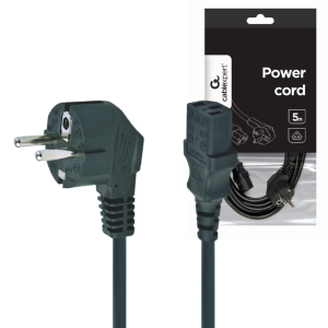 Kabel zasilający do komputera monitora IEC320 C13 Schuko 5m certyfikat VDE