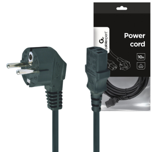 Kabel zasilający komputerowy 10 m IEC320 C13 certyfikat VDE