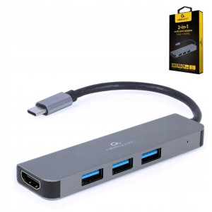 Multiadapter HUB USB Type C 2 w 1 HUB USB + HDMI