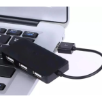 Kompaktowy HUB 4w1 Rozgałęźnik portów  Rozdzielacz USB HUB USB 4x USB 2.0
