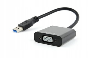PRZEJŚCIÓWKA ADAPTER KONWERTER USB 3.0 - VGA  1920x1080 60Hz Czarny