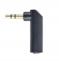Adapter audio Cablexpert A-3.5M-3.5FL 3,5 mm stereo pod kątem 90°