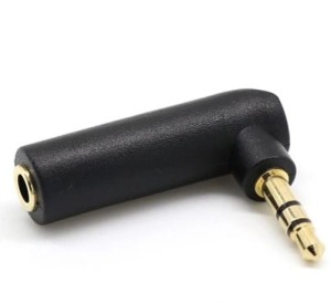 Adapter AUDIO mini JACK 3.5mm kątowy stereo kątowy 90 ° Gembird