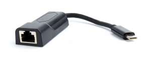 Gembird Adapter USB-C do LAN Gigabit, czarny