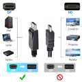 Kabel DP HDMI do laptopa i monitora 3m