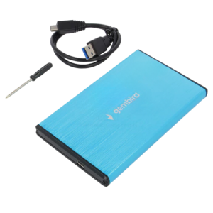 Obudowa Dysku HDD SSD 2,5" USB 3.0 SATA Adapter Kieszeń na Dysk Aluminium Niebieska