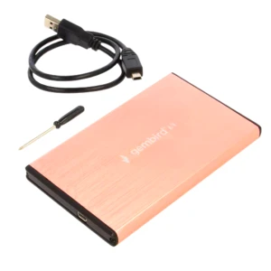 Obudowa Dysku HDD SSD 2,5" USB 3.0 SATA Adapter Kieszeń na Dysk Aluminium Różowa