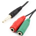 Cablexpert CCA-417 adapter audio 3,5 mm z jednym złączem 4 pin i dwoma mini Jack