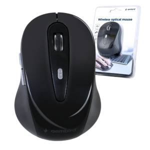 WYGODNA BEZPRZEWDOWA MYSZ OPTYCZNA DO KOMPUTERA USB 1600 DPI CZARNA