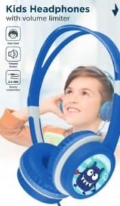 SŁUCHAWKI NAUSZNE DZIECIĘCE POTWÓR NIEBIESKIE