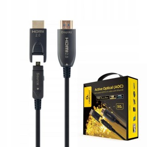 Kabel HDMI AOC z adapterem micro HDMI PREMIUM ARC HDR 4K 60Hz 30m
