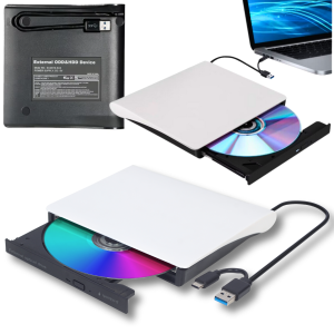 Napęd CD-R/DVD-ROM/RW zewnętrzny USB 3.0 USB-C 3.1 nagrywarka ODTWARZACZ czytnik