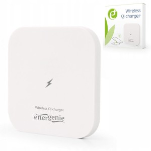 SZYBKA ŁADOWARKA INDUKCYJNA BEZPRZEWODOWA 5W QI UNIWERSALNA BIAŁA
