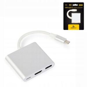 PRZEJŚCIÓWKA ADAPTER KABEL USB-C HDMI HUB 3W1 USB TYP C USB FULL HD 4K