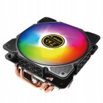 Gembird Huracan X140 ARGB – chłodzenie CPU 120 mm, 4 rurki ciepła, 4-PIN, Intel i AMD