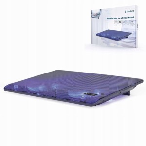 Podstawka chłodząca do laptopa 15,6" USB passthrough wentylator 120mm LED