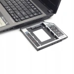 OBUDOWA RAMKA KIESZEŃ NA DYSK SSD HDD LAPTOP ZAMIAST CD DVD SATAdysk 2,5"  12,7mm