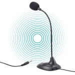 Mikrofon  MIC-205 do komputera mini JACK 3,5mm giętki gęsia szyja elastyczny